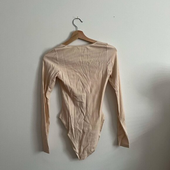 Ozma of California Rosie Bodysuit, Tencel Rib, Shell - M - Picture 3 of 7